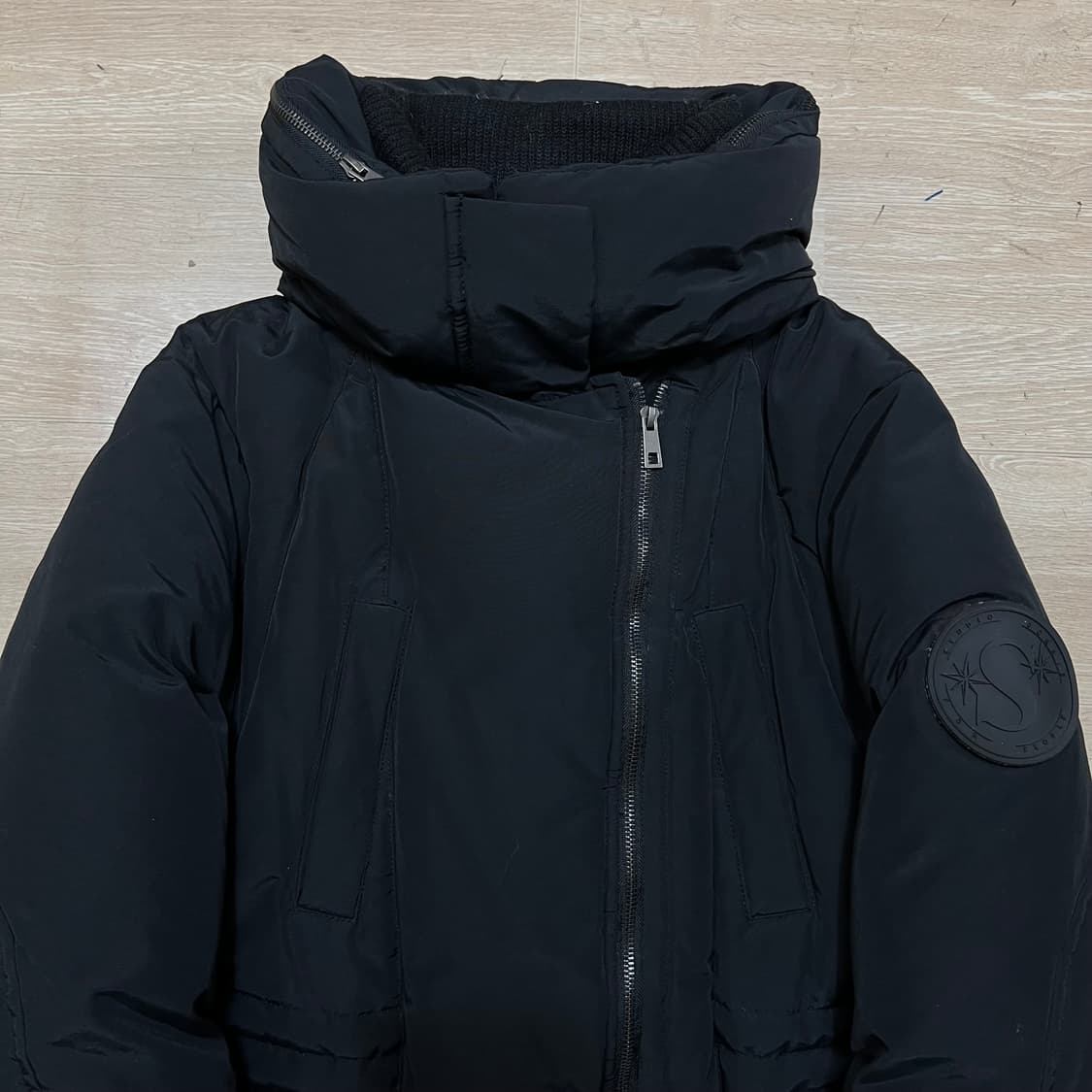 스튜디오 보니 여성 프리미엄 하이넥 덕다운 롱패딩 점퍼 [블랙] M/95 상품이미지2