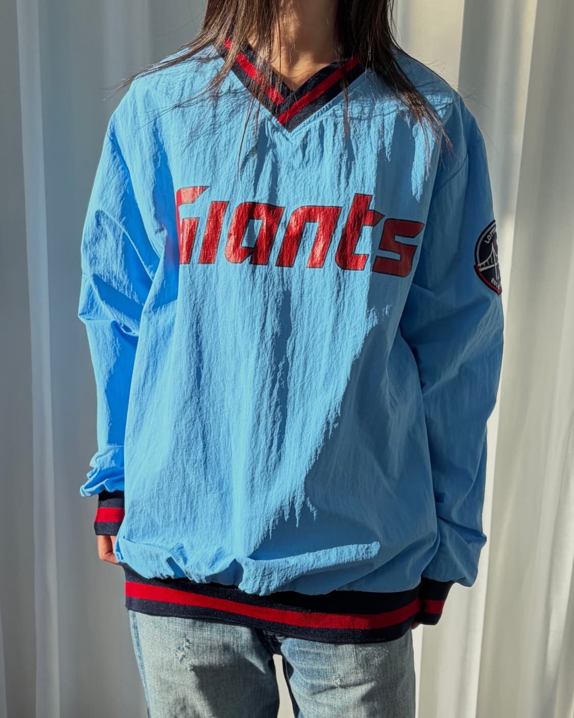 [M]롯데 자이언츠 바다 웜업 바람막이 상품이미지4