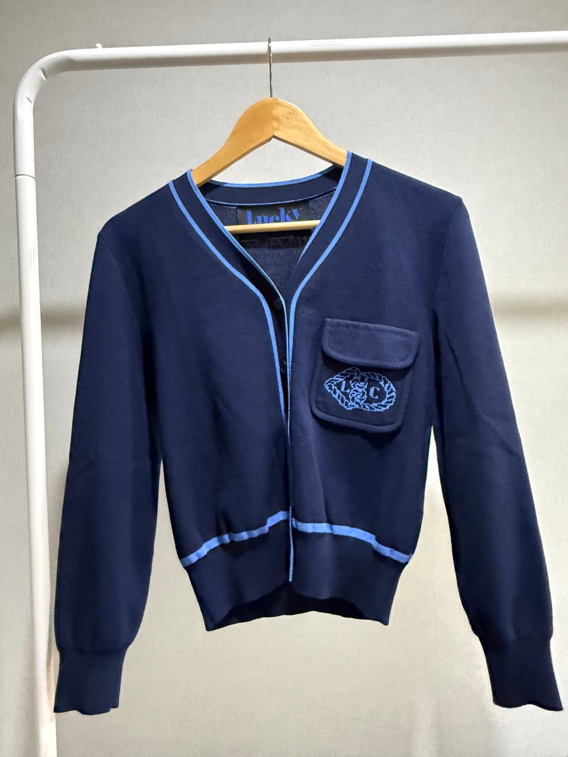 럭키슈에뜨 네이비 가디건 36 상품이미지1