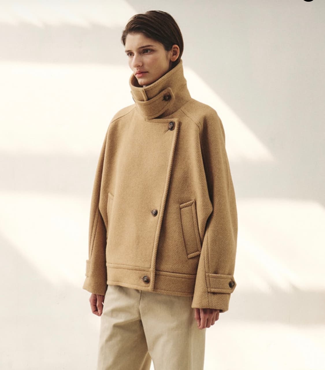 모한 울 하프 코트  RTW PREMIUM WOOL TWILL HALF 상품이미지1