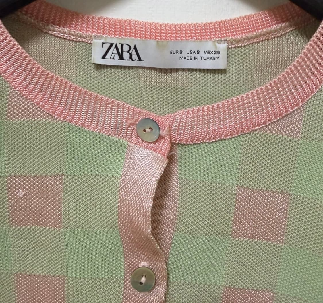 ZARA 체크 가디건 (김유정 가디건 / S) 상품이미지5