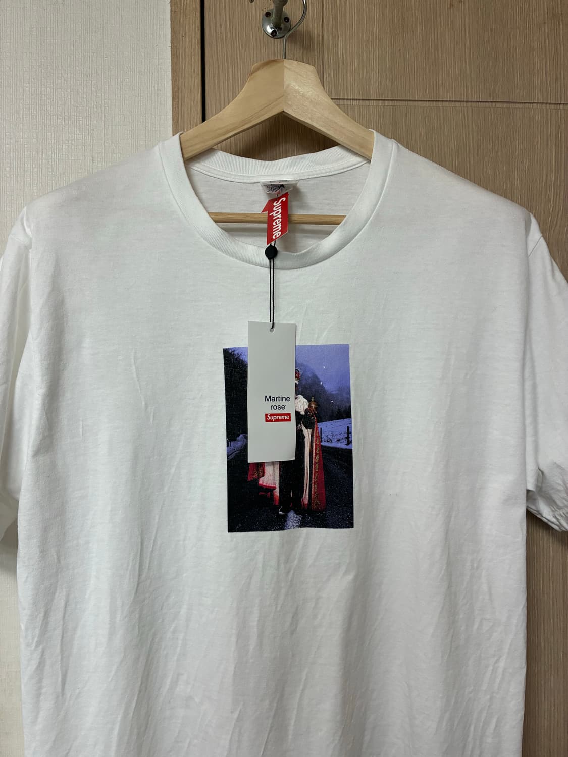 [L]슈프림x마틴로즈 티셔츠 화이트 상품이미지1