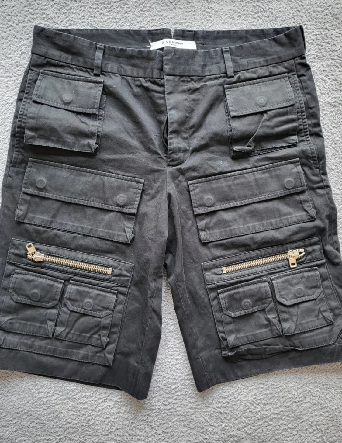 지방시 Givenchy 워싱 블랙 카고 쇼츠 반바지 상품이미지2
