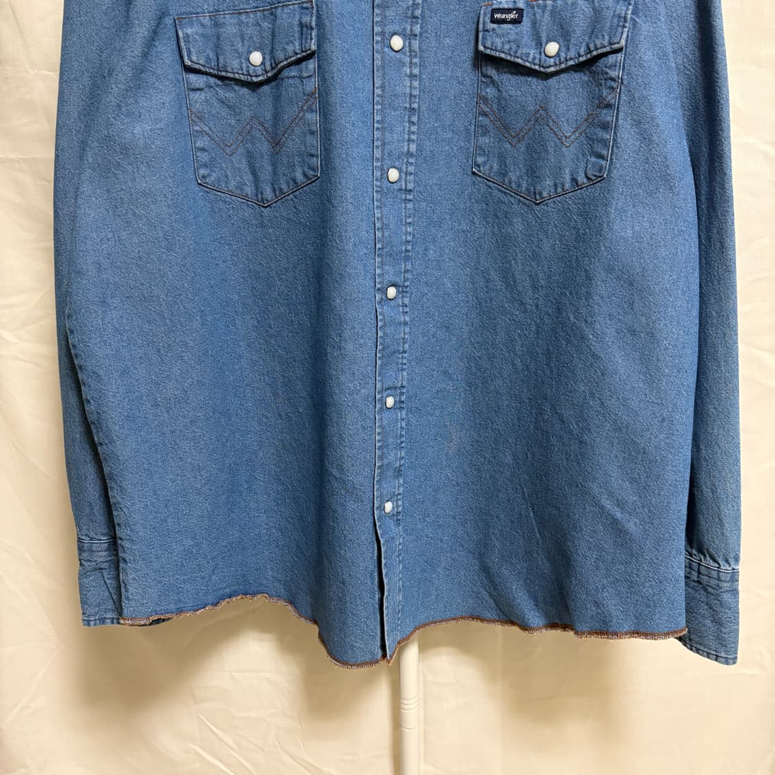 랭글러 데님 웨스턴 셔츠 / 블루, XXL 상품이미지3