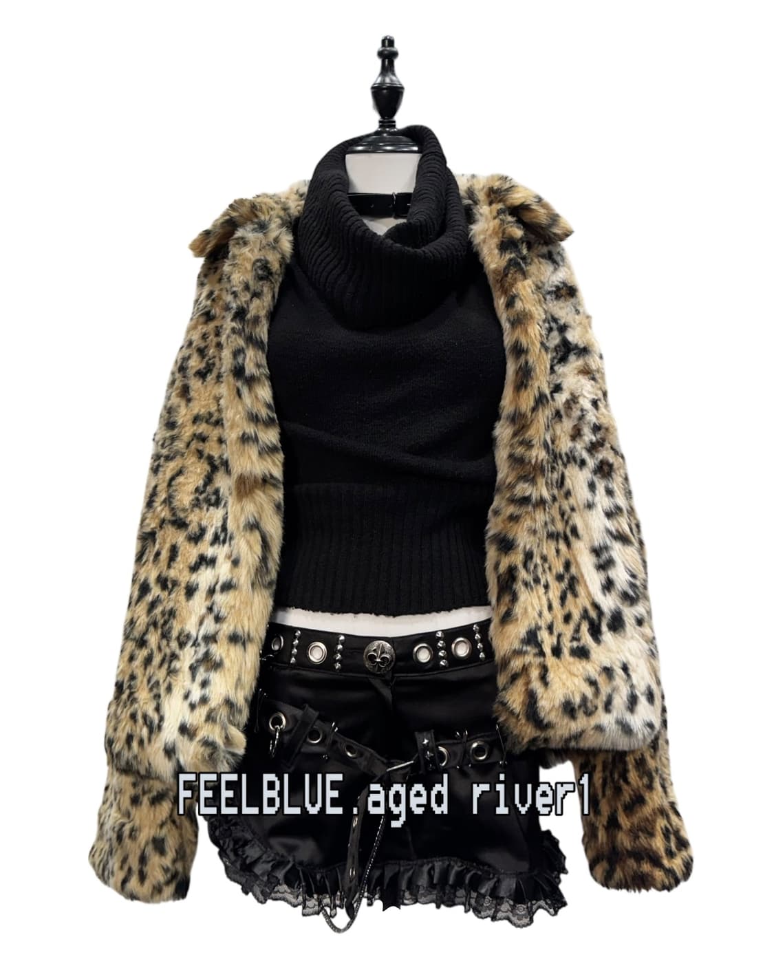 Leopard Faux Fur Short Jacket 상품이미지6
