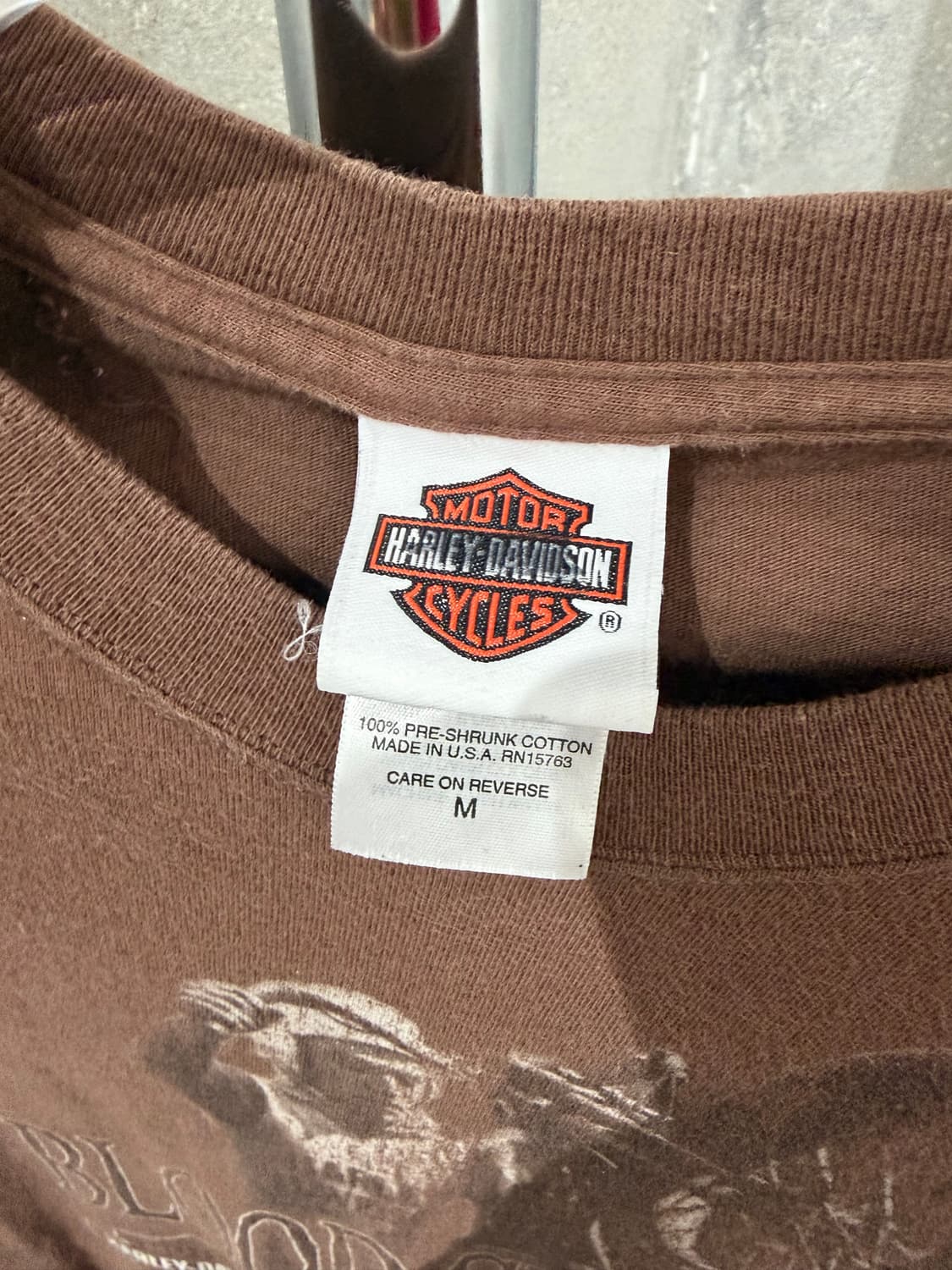 00’s 할리데이비슨 바이크 프린팅 티셔츠 상품이미지6