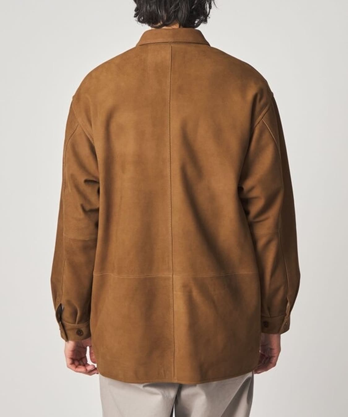 25FW 스티브알란 고트 스웨이드 레더 커버올 자켓 S 상품이미지3