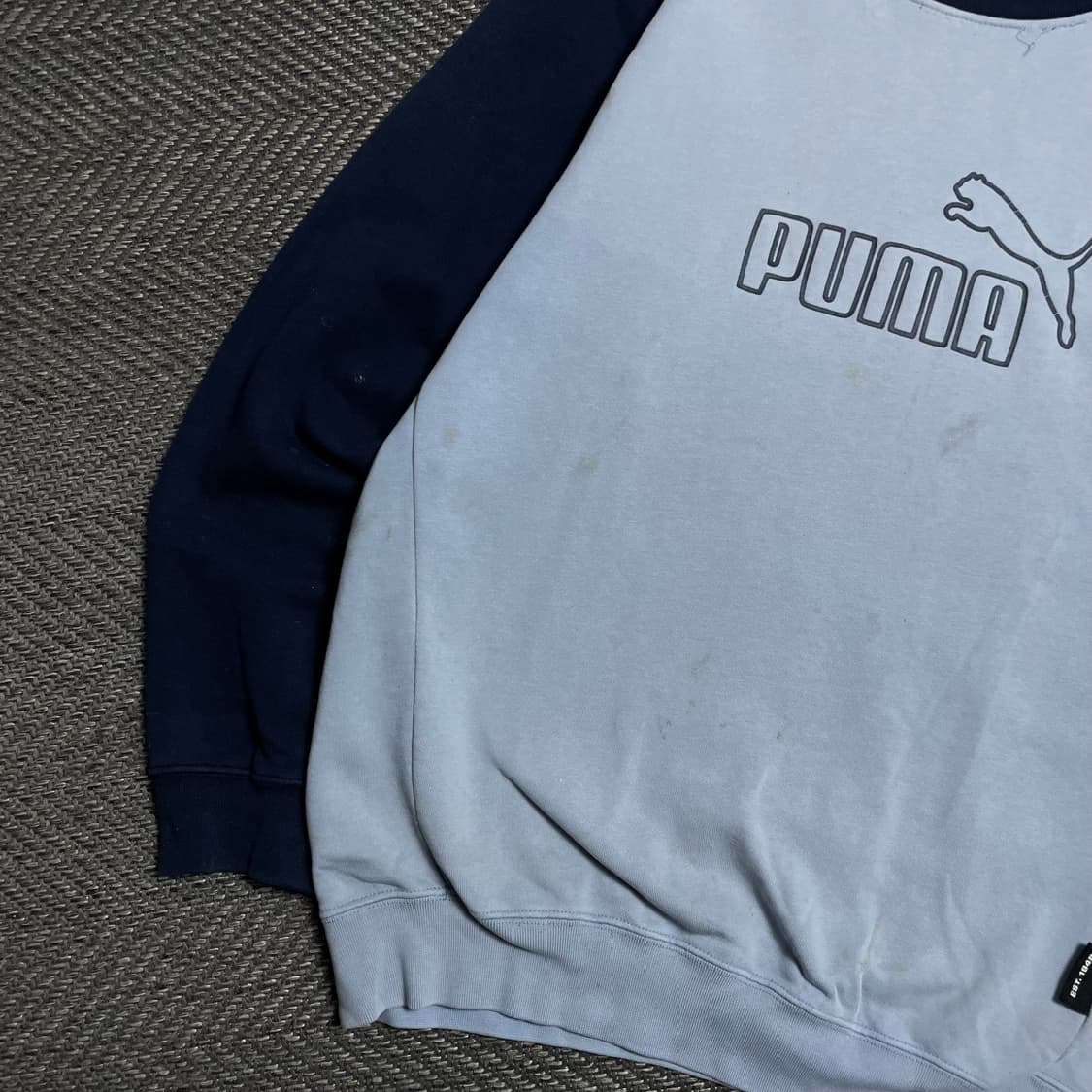 00s 푸마 올드스쿨 배색 박시핏 스웻 맨투맨o 5108 상품이미지3