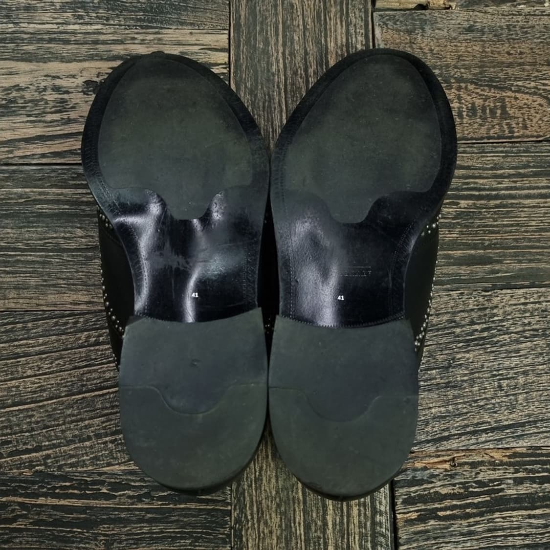 [ZARA] 자라 펑크 윙팁 스터드 더비 슈즈 M16419 상품이미지7