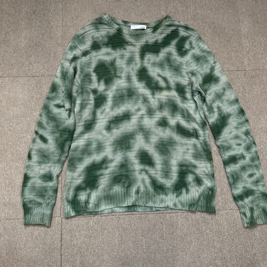 PLUS ONE japan 타이다이 패턴 니트 m  상품이미지1