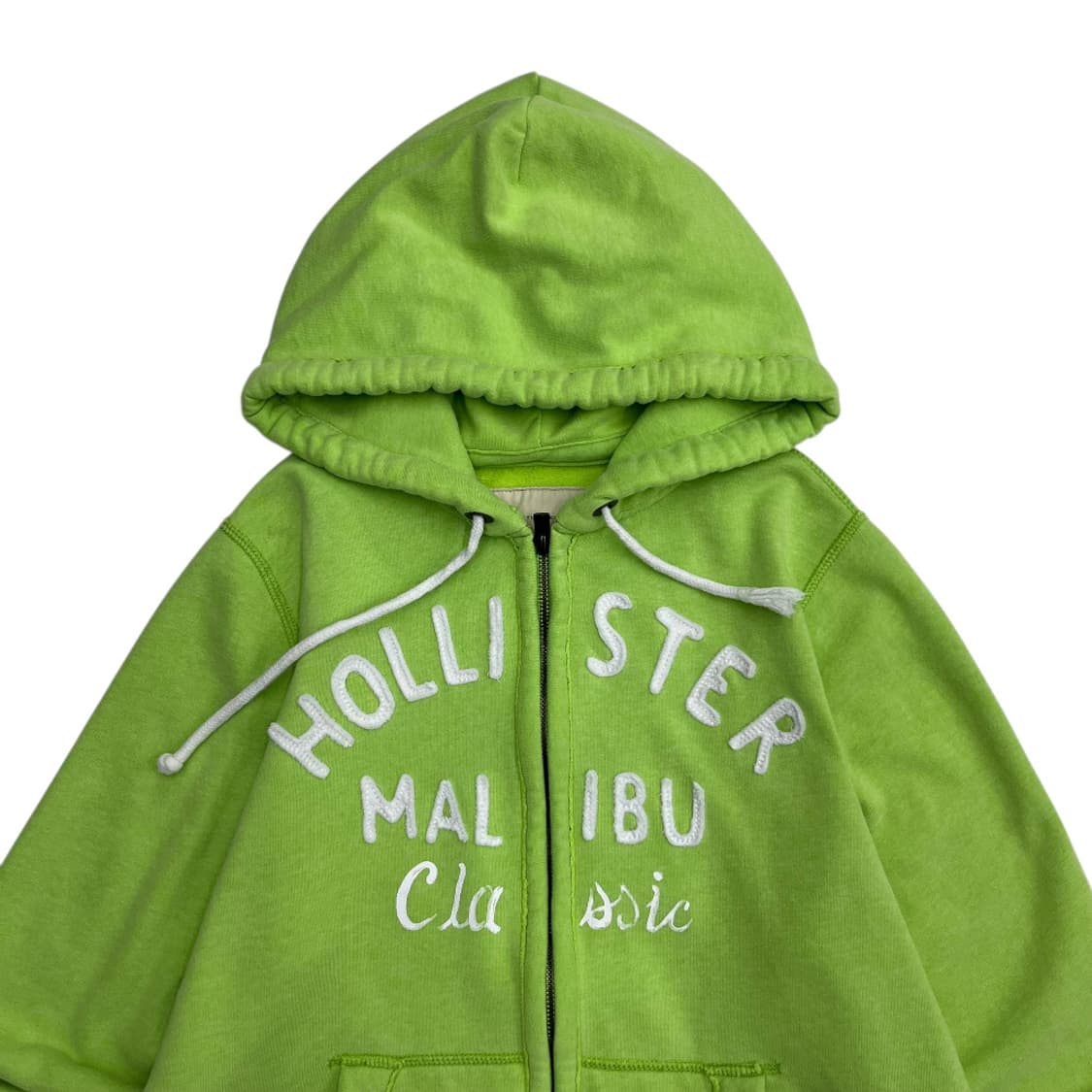 홀리스터 센터로고 그린 후드집업 L 상품이미지4