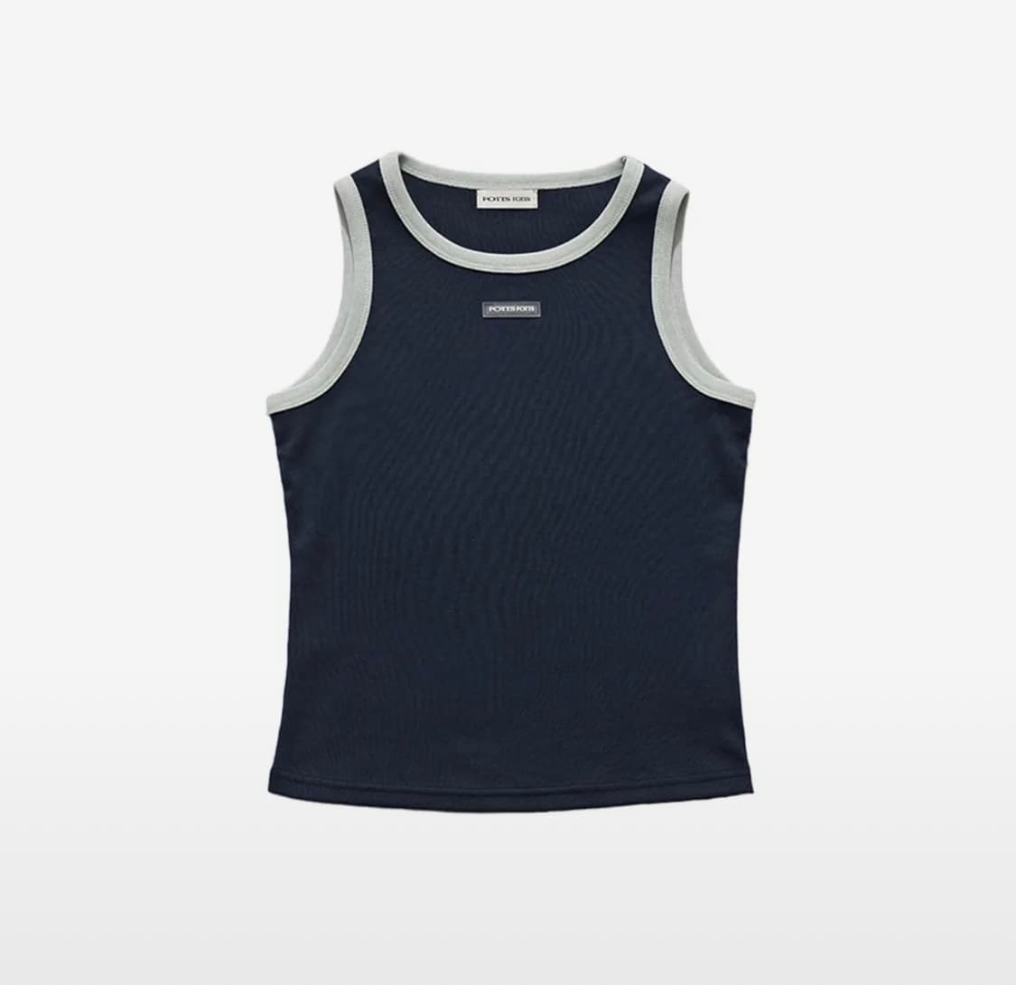 포츠포츠 24SS 림 탱크 - 네이비/RIM TANK / NAVY 상품이미지2