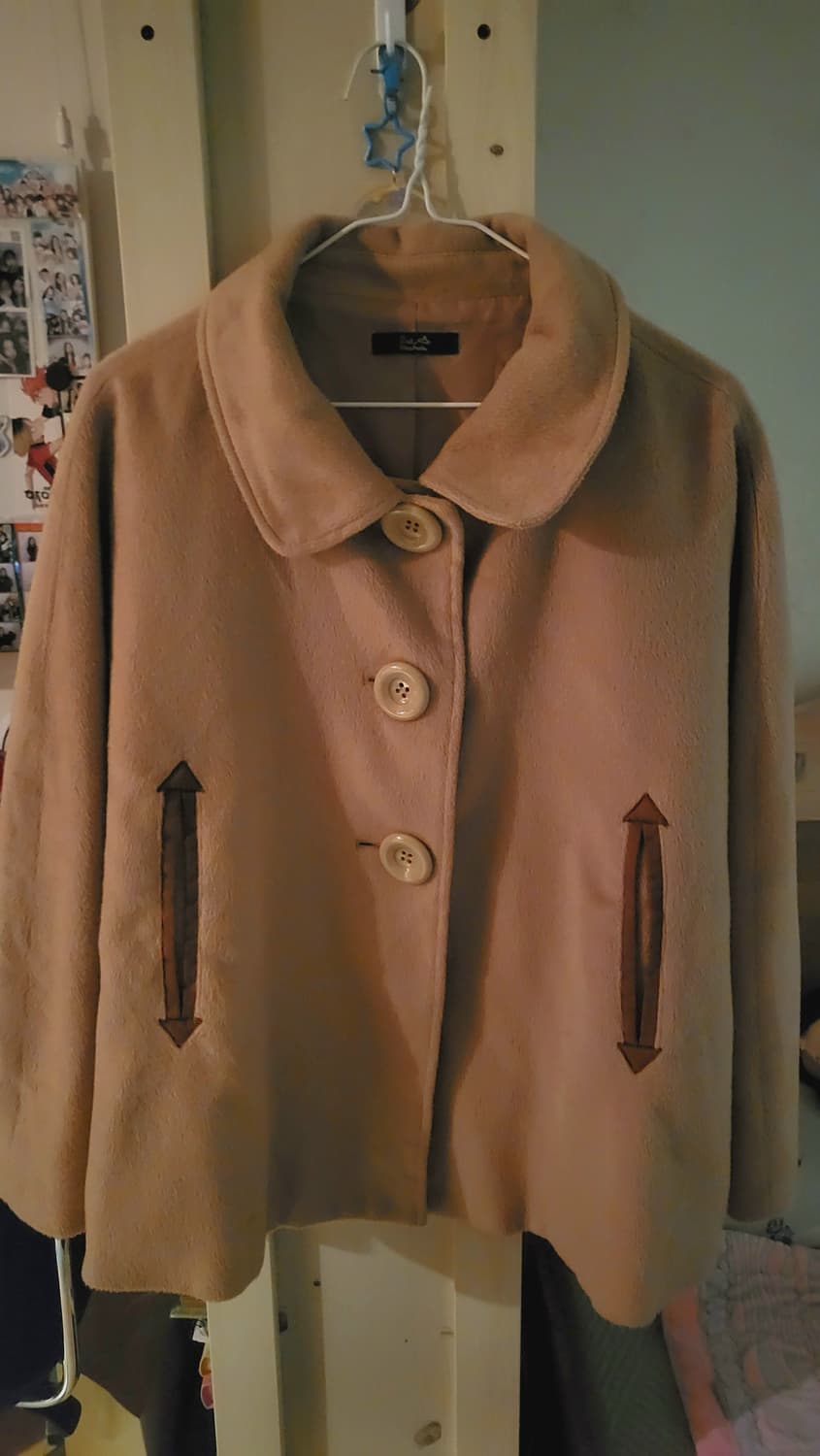 코트케이프 스커트 목도리 세트 빈티지 모리걸교토 나나미 세트 머메이드치마 상품이미지3