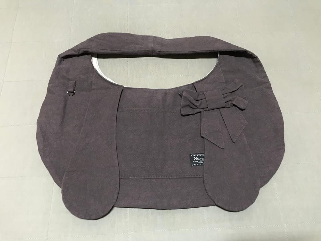 누엣 Bunny Ribbon Hobo Bag _ brown 상품이미지2