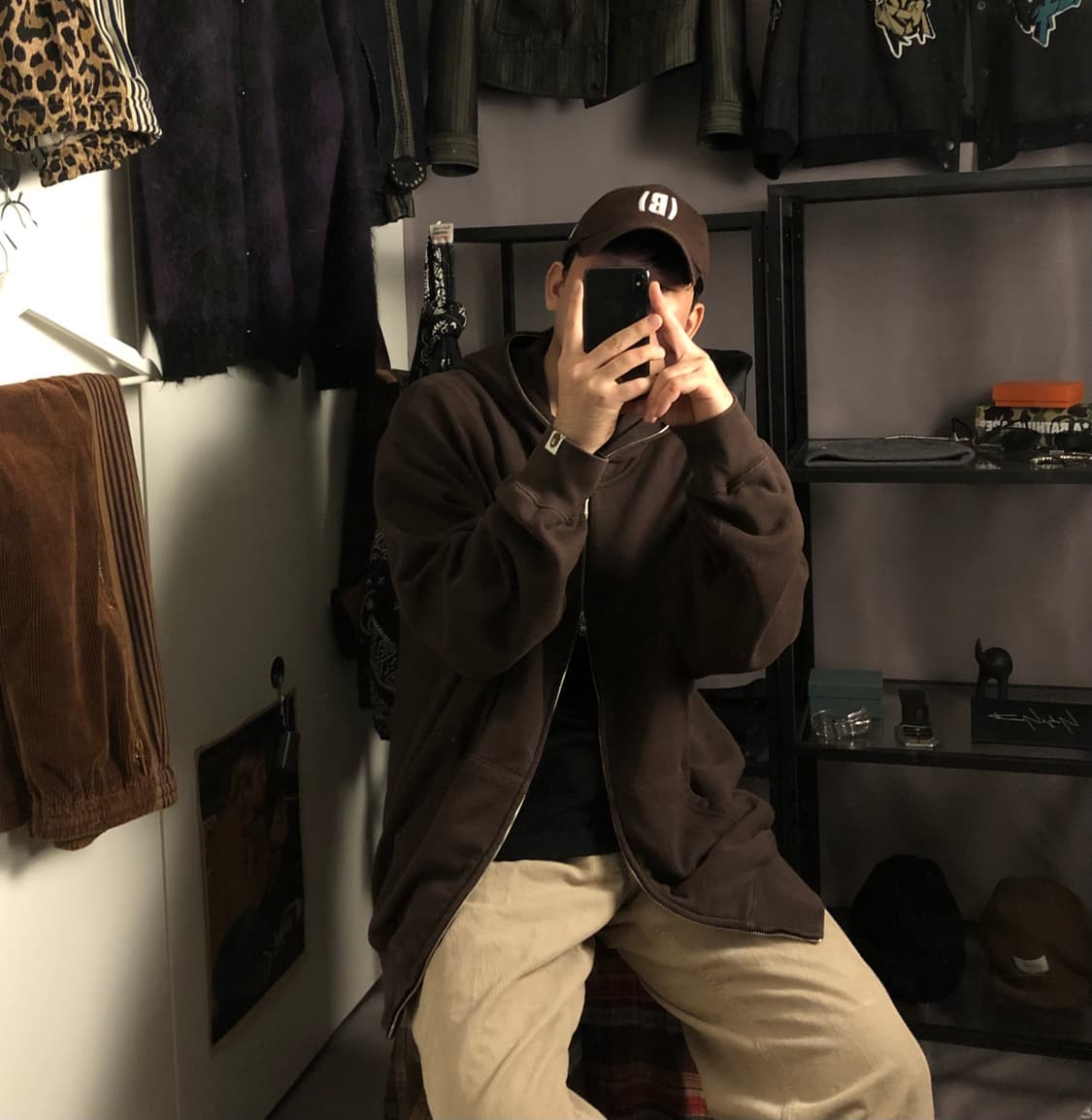 베이프 원 포인트 후드집업 상품이미지1