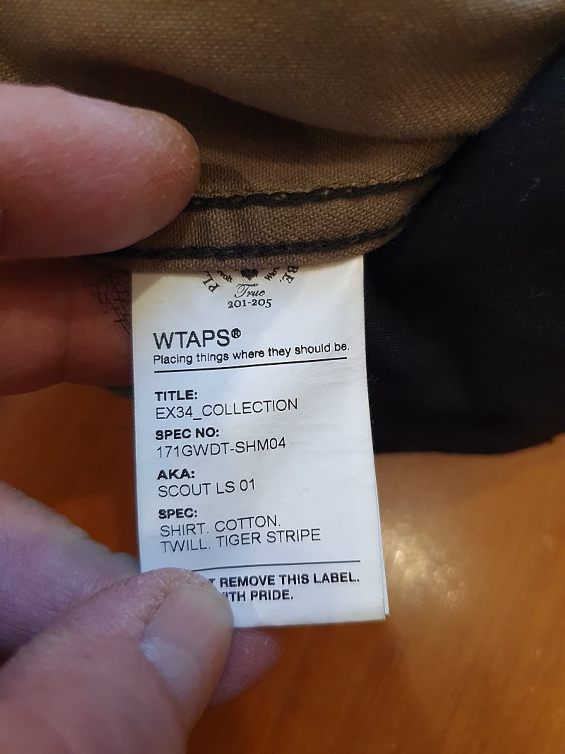 더블탭스 17 시즌 스카웃 셔츠 상품이미지3