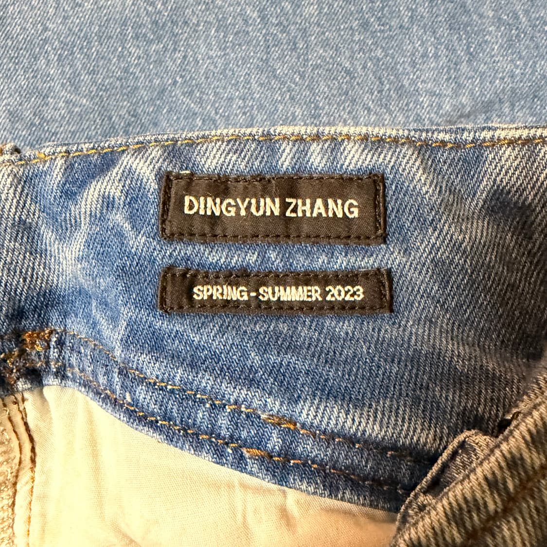 딩윤장 바이커 더블니 데님 상품이미지8