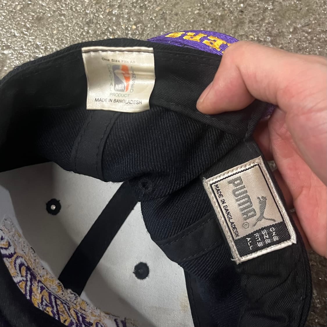 90s Puma NBA 레이커스 볼캡 상품이미지5