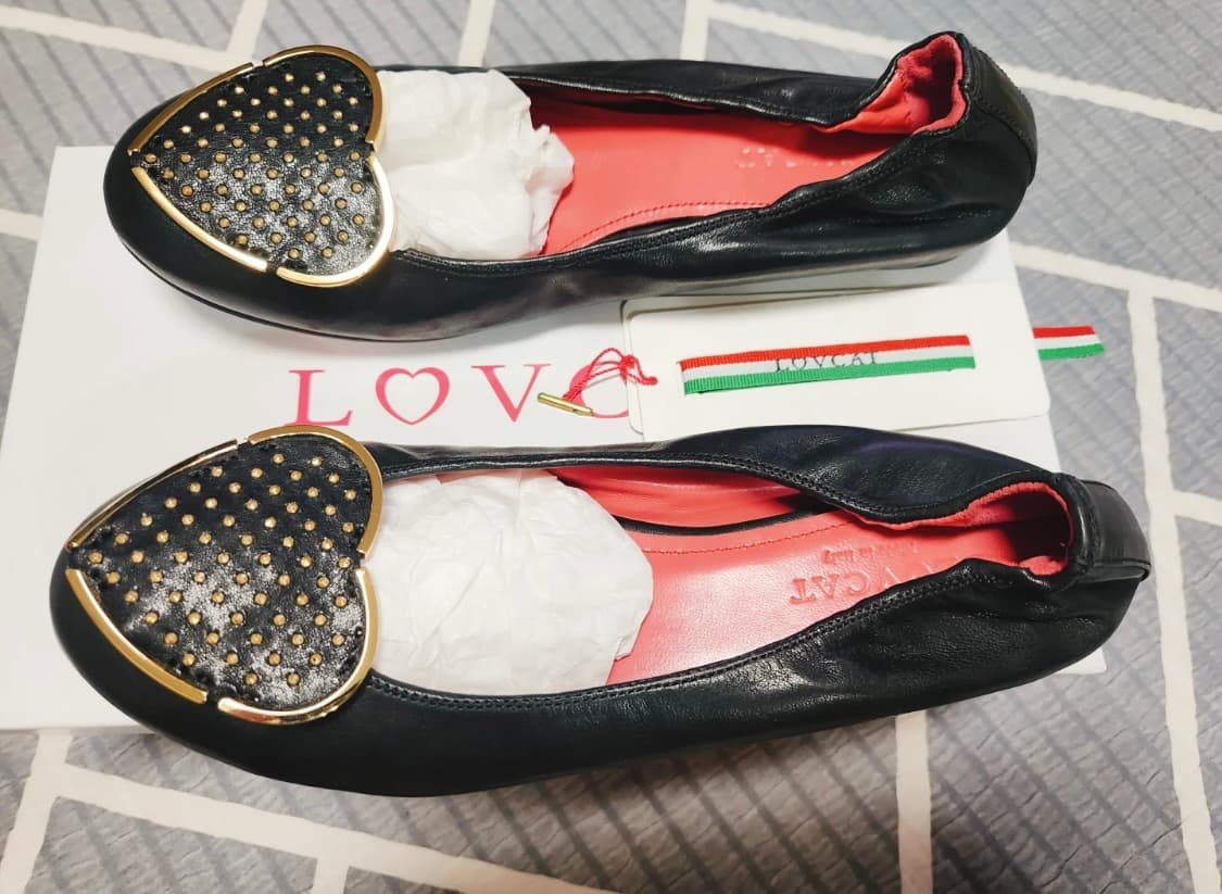 러브캣 도트 발레 플랫슈즈 37 상품이미지1