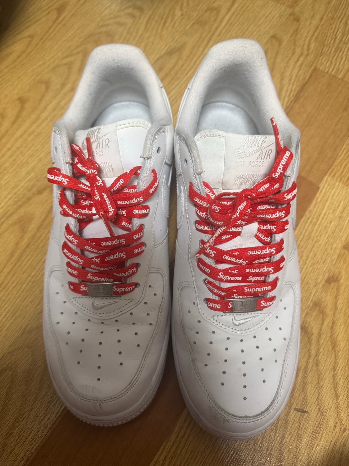 [265]나이키x슈프림 포스로우 화이트 상품이미지1