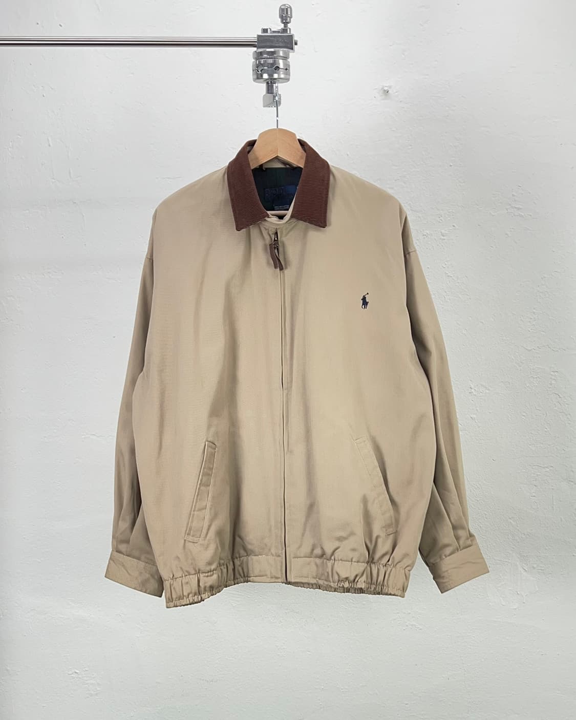 폴로 랄프로렌 베이지 스윙톱 넥 카라 블루종 자켓 상품이미지1