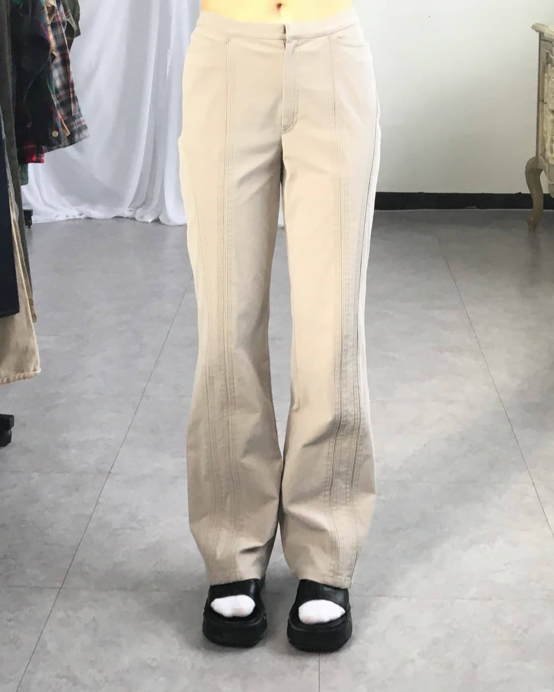 Line detail cotton pants 상품이미지1