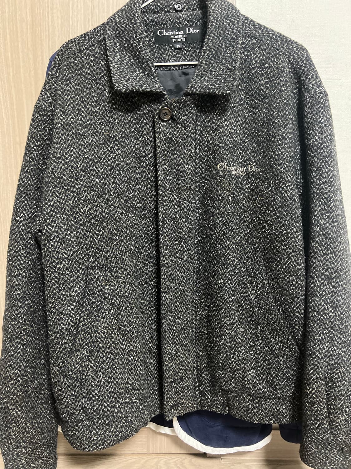 크리스찬 디올 정품 헤링본 블루종 자켓 상품이미지1