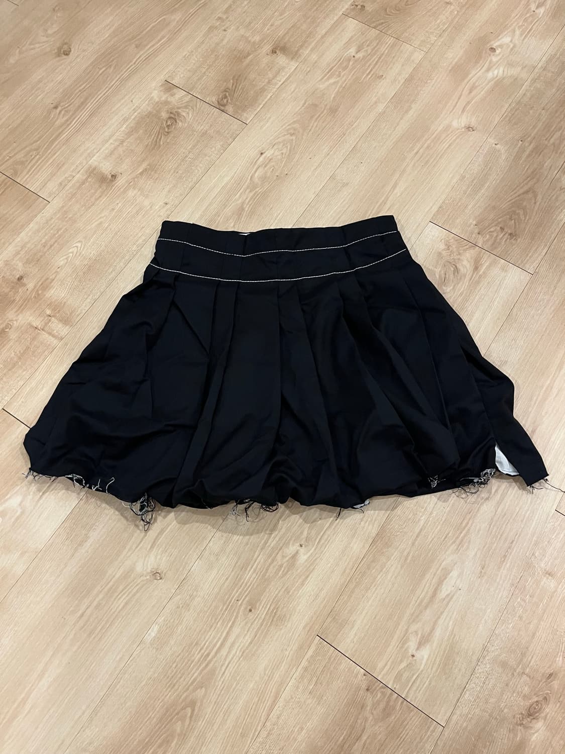 Openyy 오픈와이와이 플리츠스커트 블랙 상품이미지1