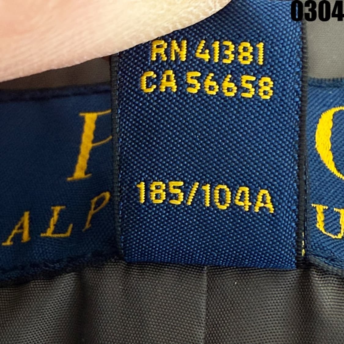 폴로 랄프로렌 필드 자켓 XL 0304 지퍼 뒷판 사진참고 상품이미지8