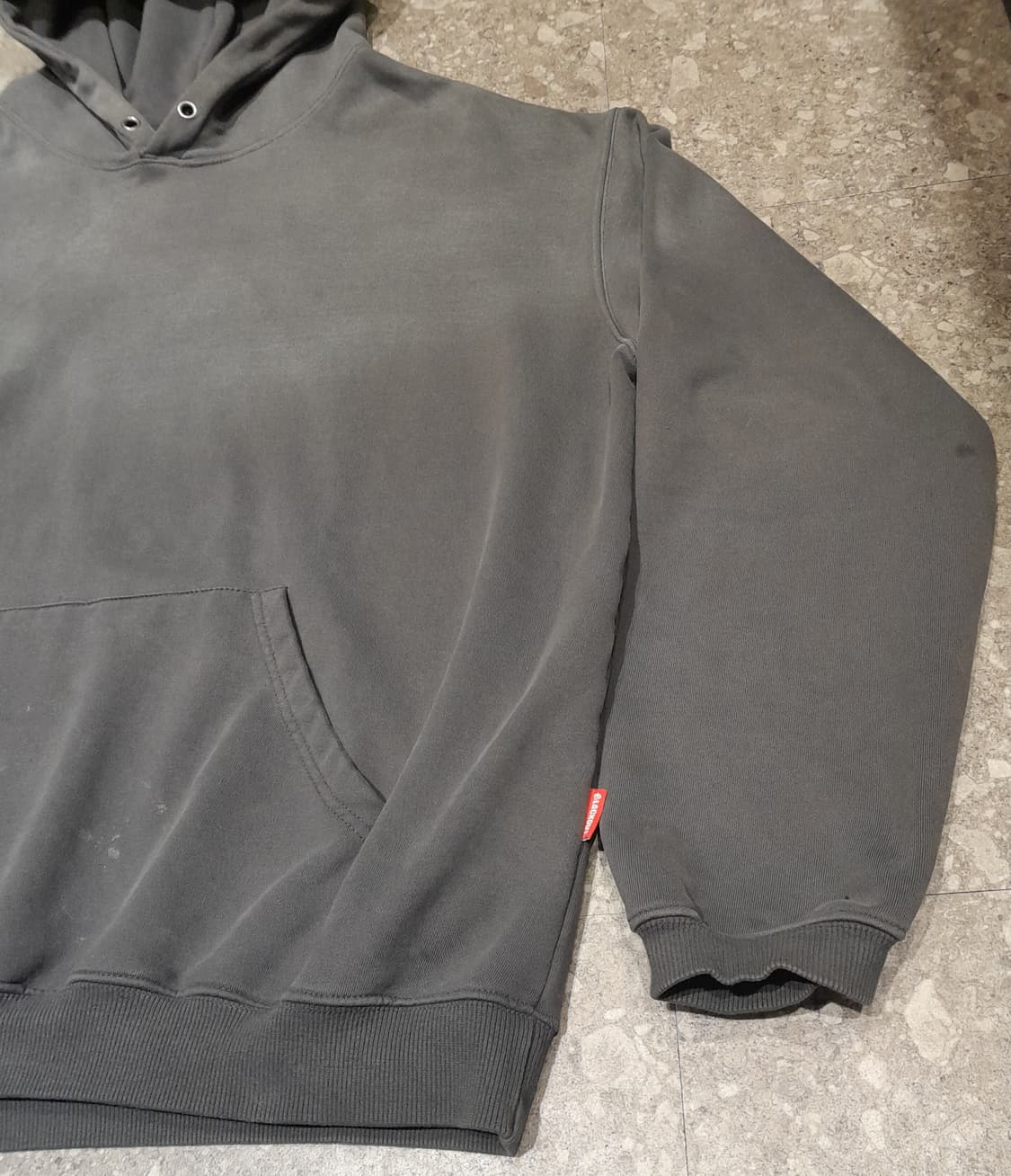💥블랙아웃 빈티지 워싱 후디 (XL) 상품이미지6