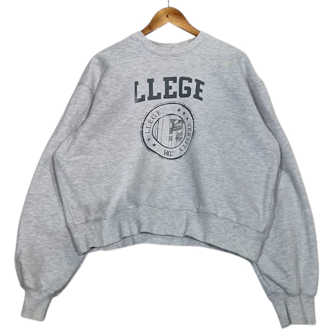 렉토 빅로고 크롭 맨투맨 상품이미지1