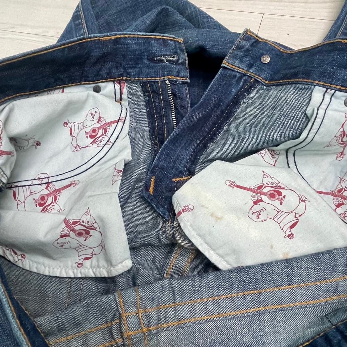 트루릴리전 가죽로고 데님 38인치  상품이미지10