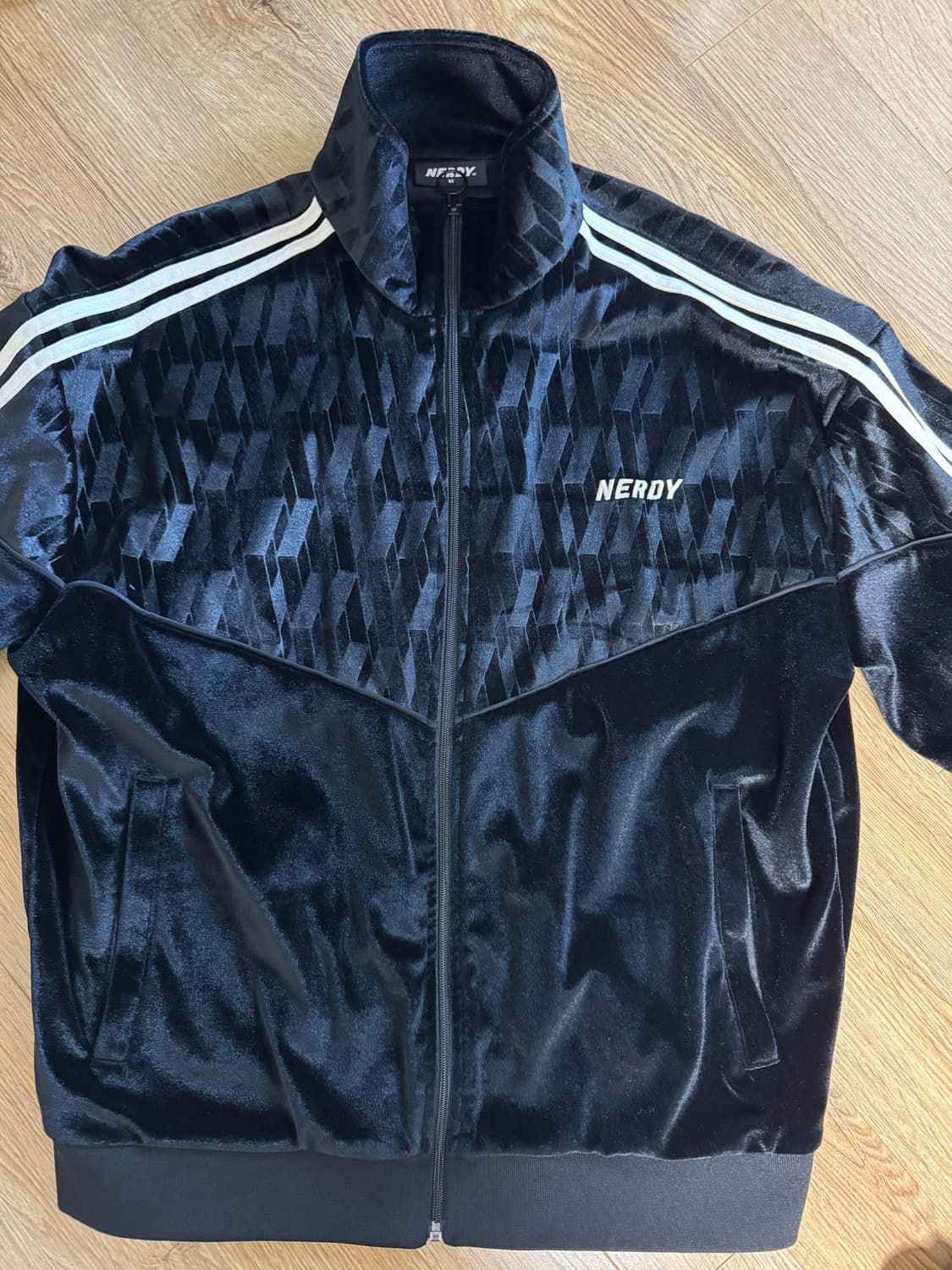 널디 저지 트랙탑 (블랙) M사이즈 상품이미지1