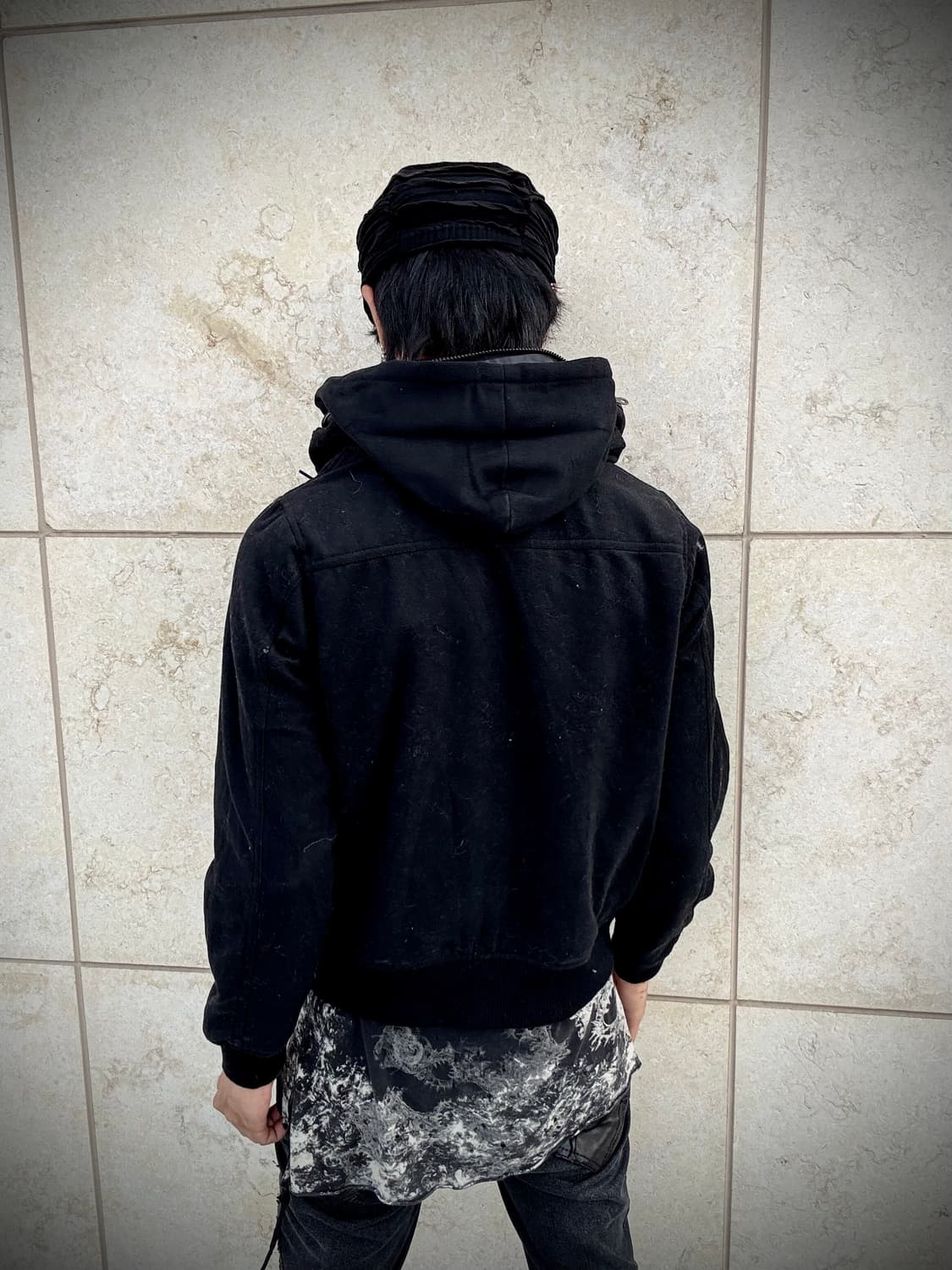 “SPINASH” BONO-Hoodie Black Chic Zip Up 상품이미지5