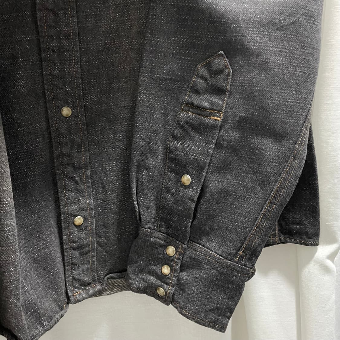 OIL CAKE/ 페이즐리 웨스턴 데님 셔츠/ 2XL 상품이미지4