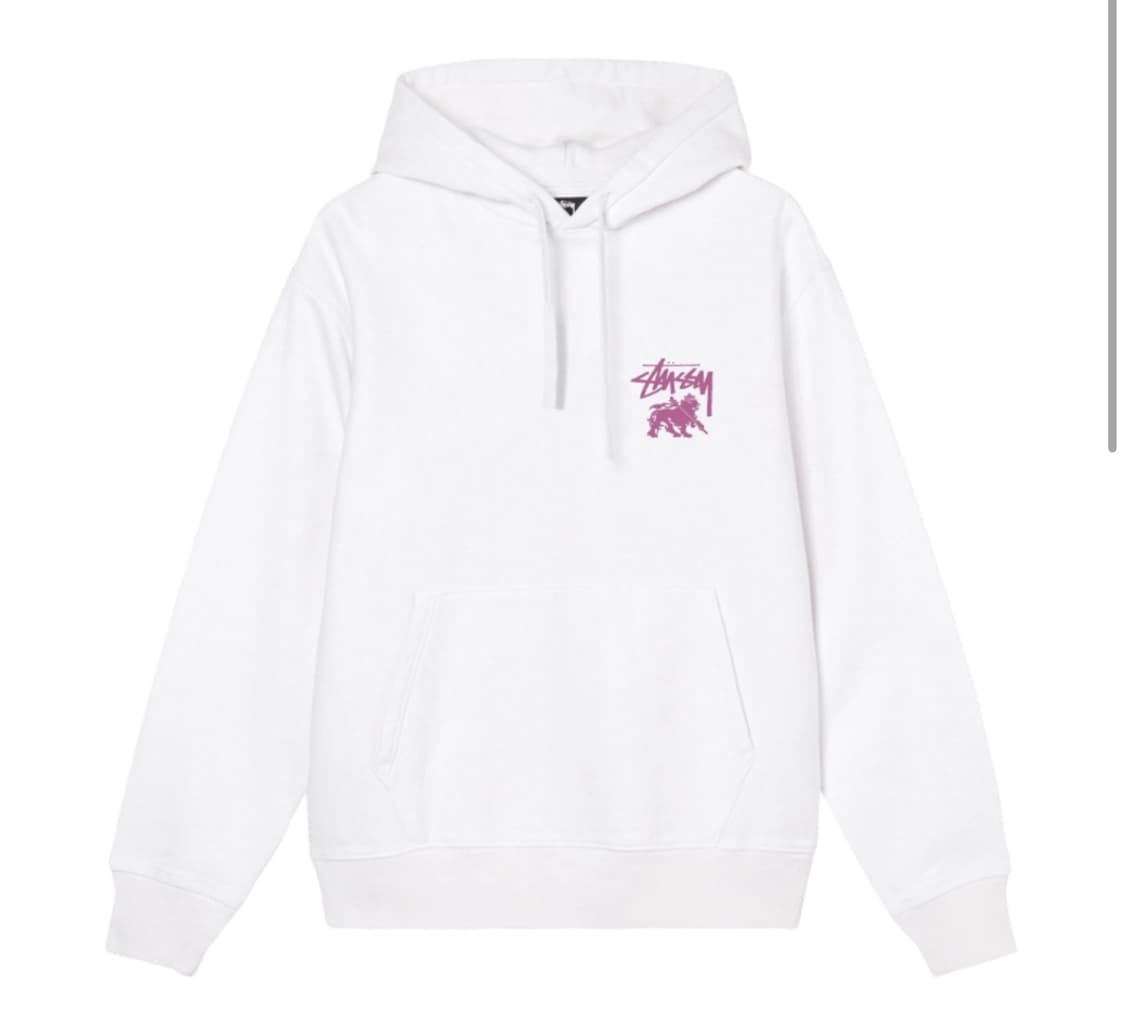 스투시 후드티 라이온 닷 후드 화이트 L 상품이미지2