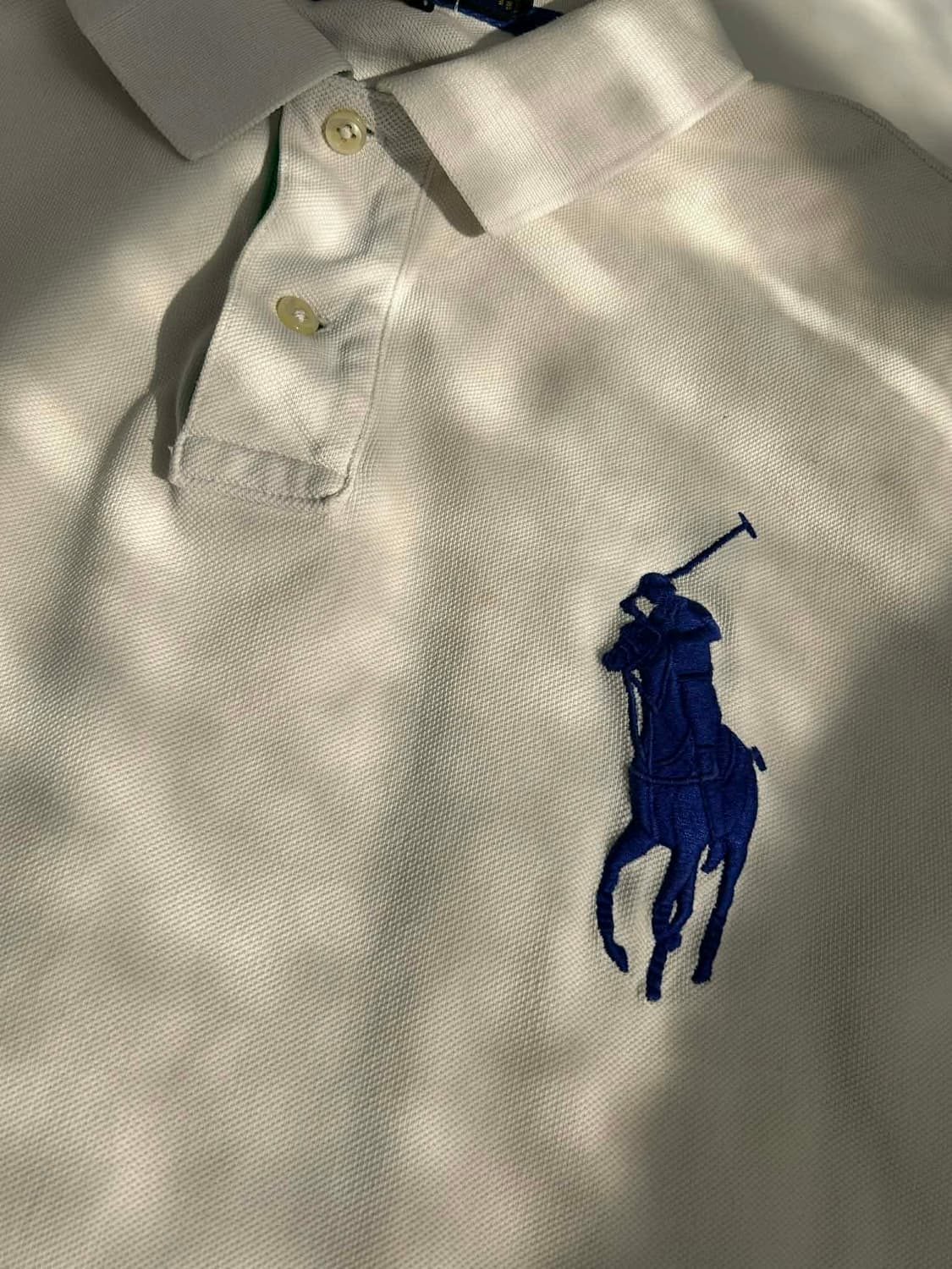 [L] 폴로 랄프로렌 빅포니 화이트 pk 반팔 카라티 상품이미지7