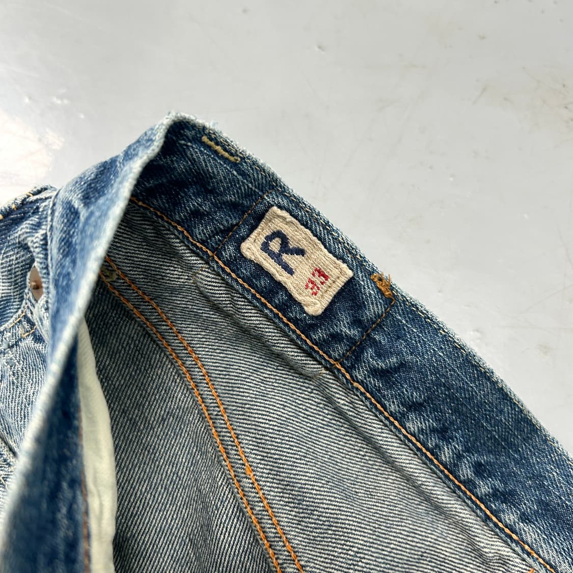 45rpm 워시드 셀비지 데님 팬츠 상품이미지9