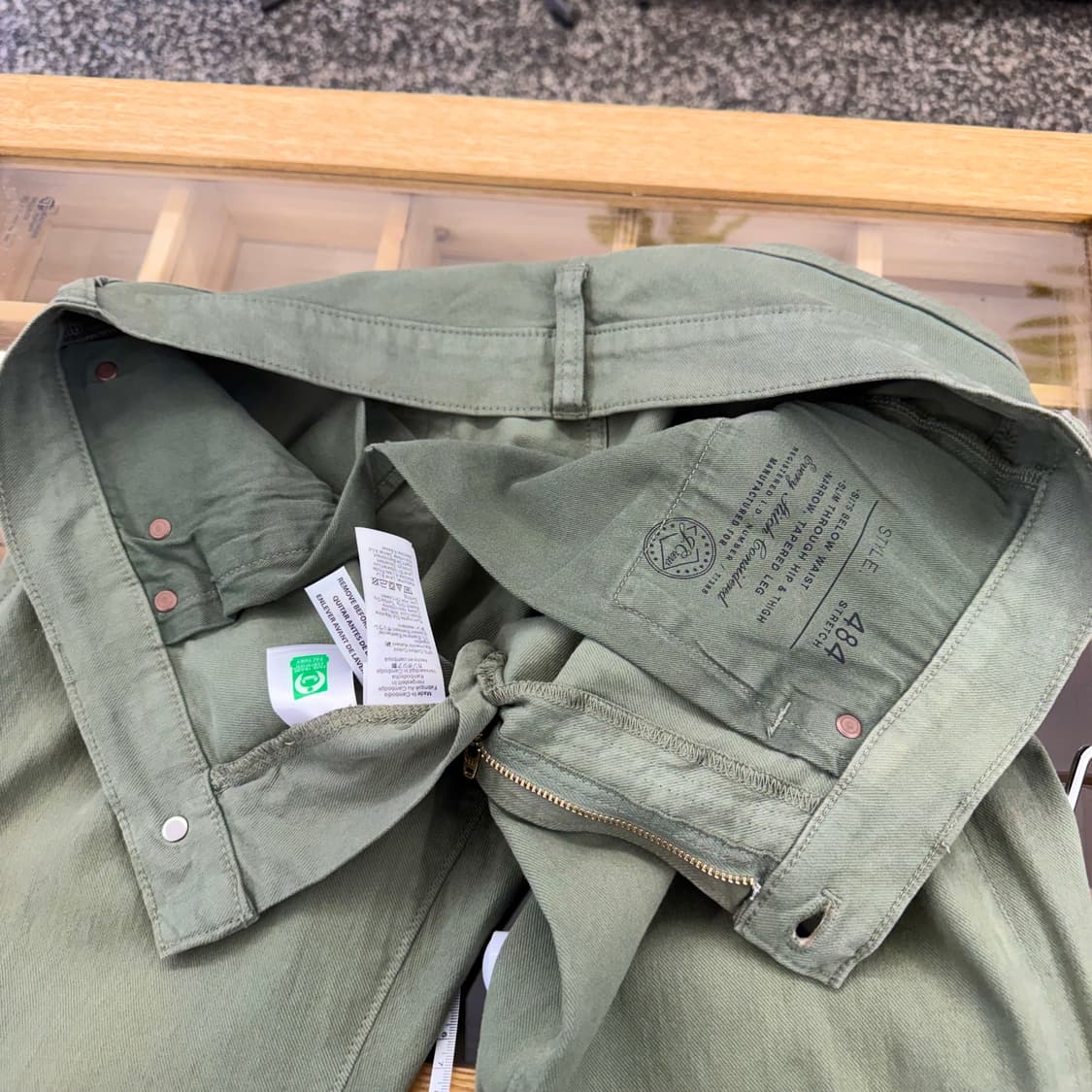 제이크루 484 가먼트 다잉 캐주얼 데님 팬츠 (32)   상품이미지5