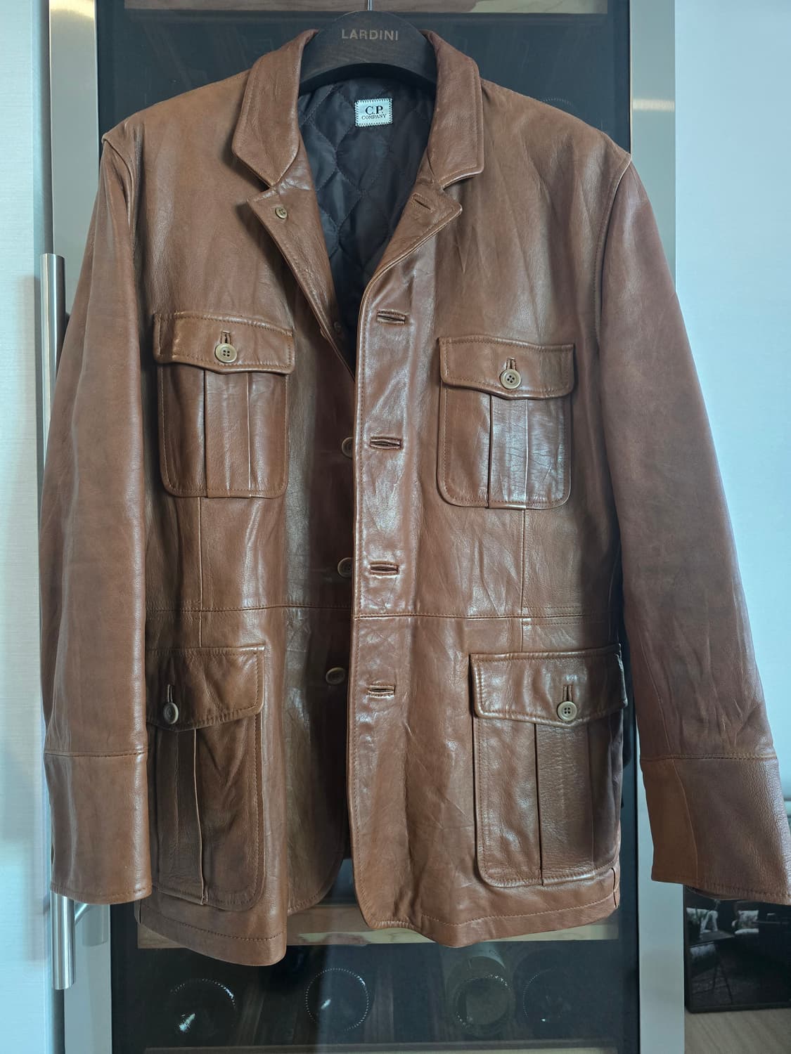 C.P. 컴퍼니 브라운 양가죽 카코트 자켓100~105사이즈 상품이미지1