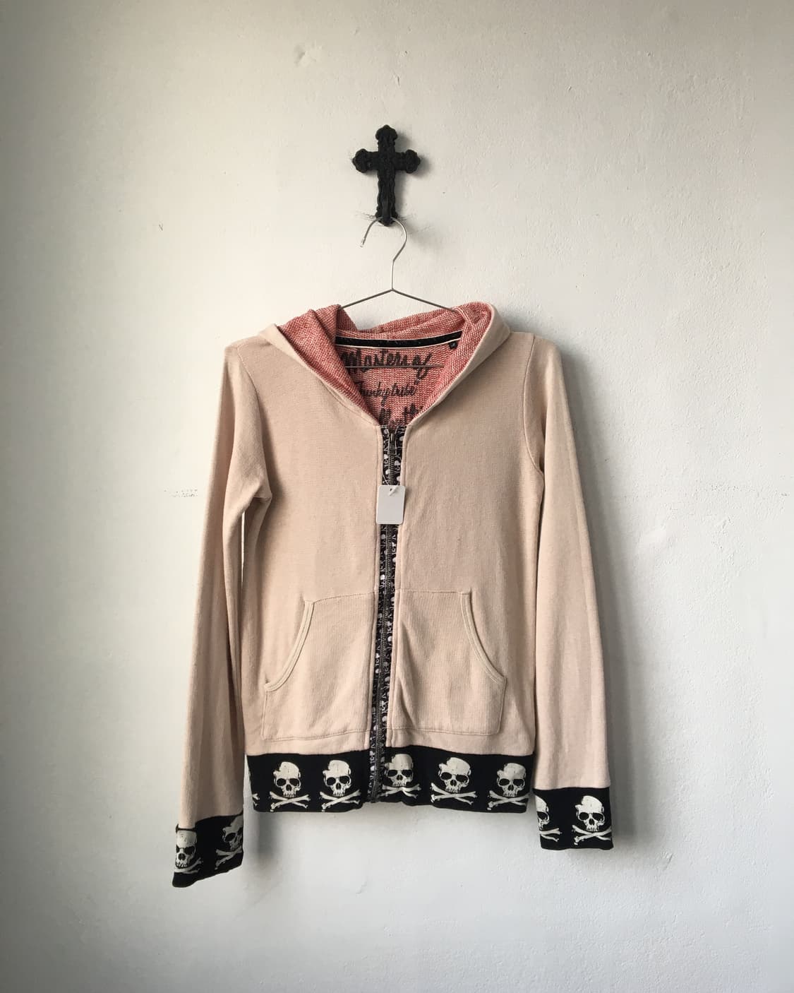 Skull trimming hood zip up 상품이미지2