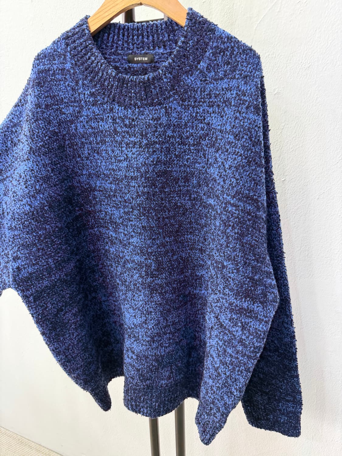 정품) 시스템옴므 한섬 23ss 오버핏 니트 100 상품이미지3