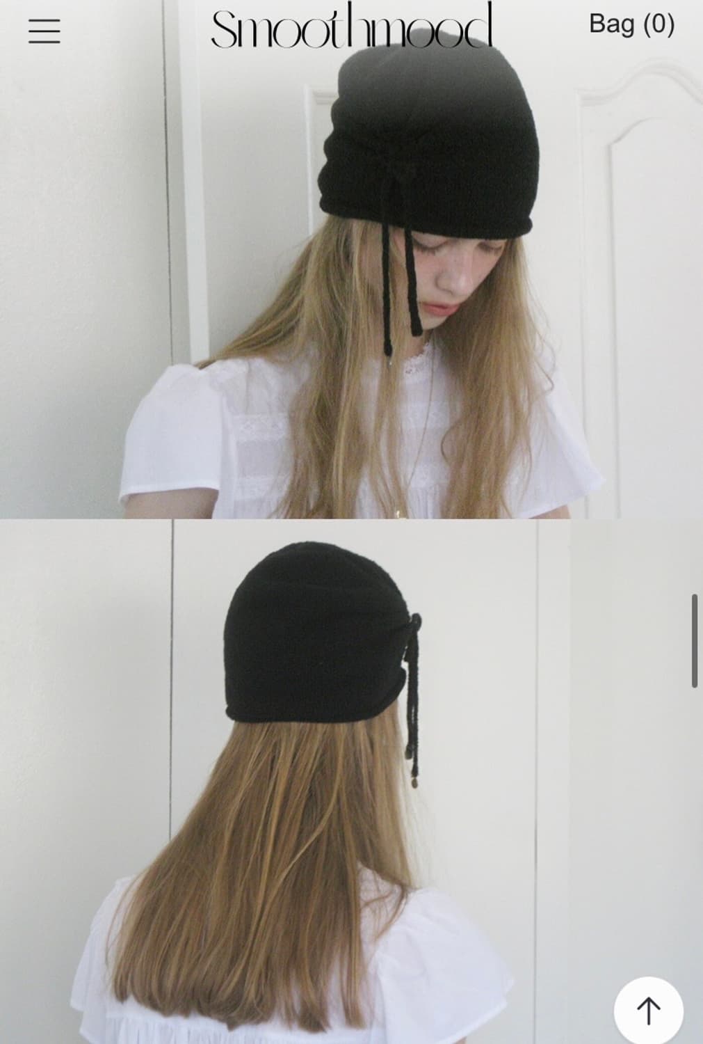 스무드무드 Pollu Wholegarment Knit Hat Black 상품이미지4