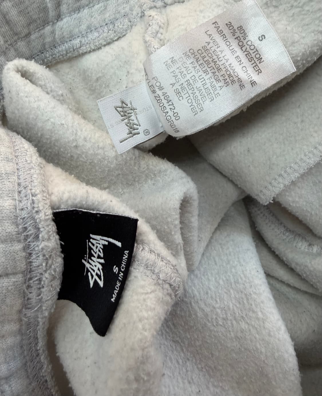 S/ 스투시 스탁 로고 기모 조거팬츠 상품이미지8