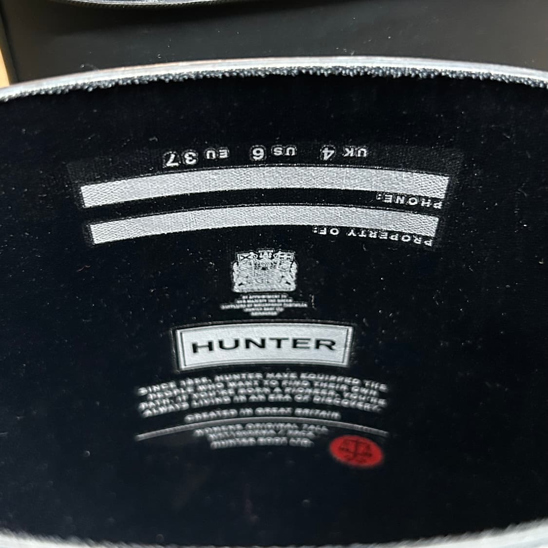 230) 헌터 오리지널 레인부츠 장화 톨 블랙 상품이미지8