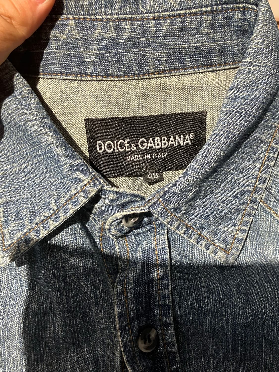 Dolce & Gabbana 중청 데님 셔츠 M 상품이미지7