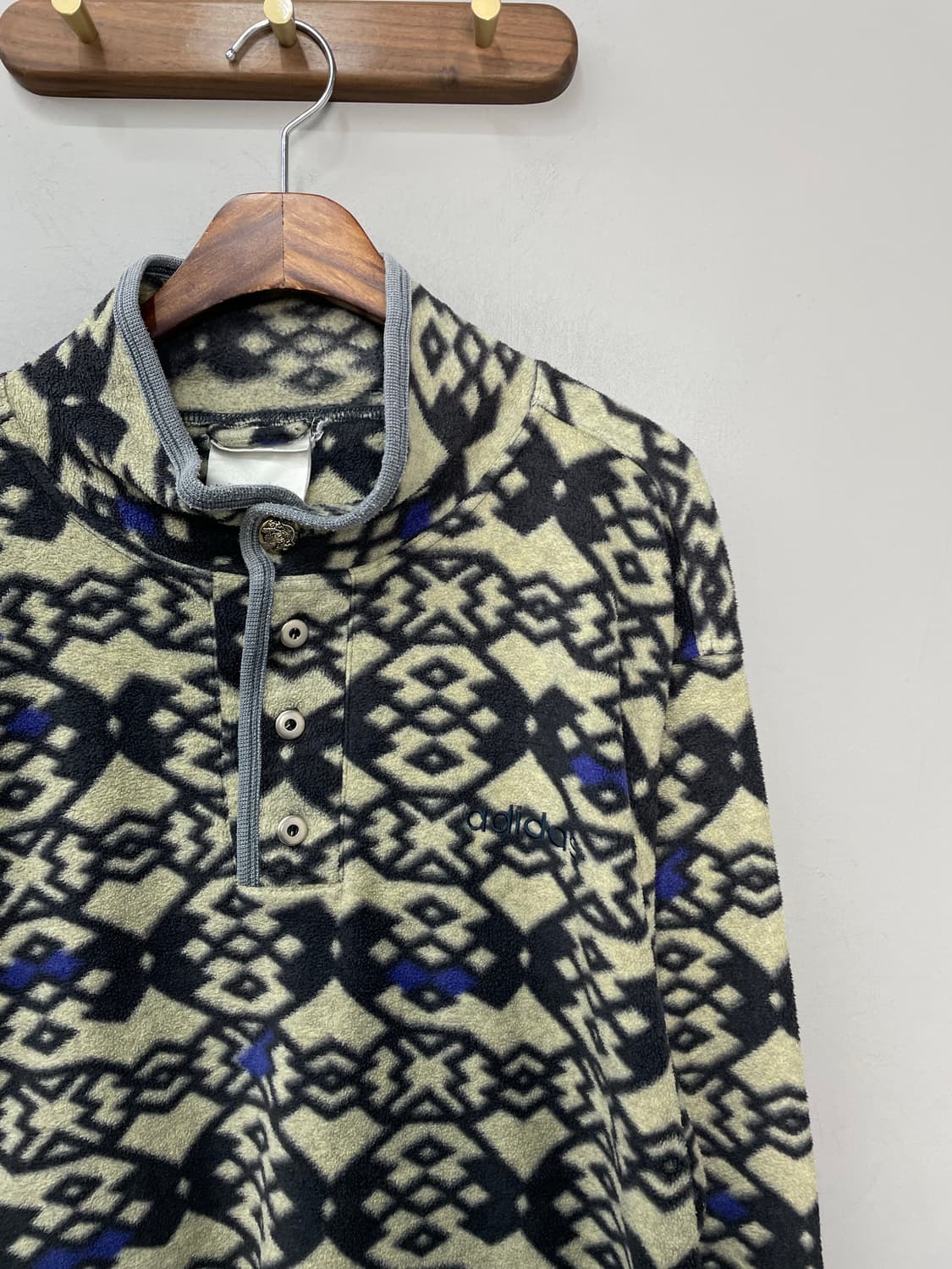 아디다스 에스닉 나바호 아즈텍 패턴 스냅 버튼 풀오버 플리스 H1567 상품이미지3