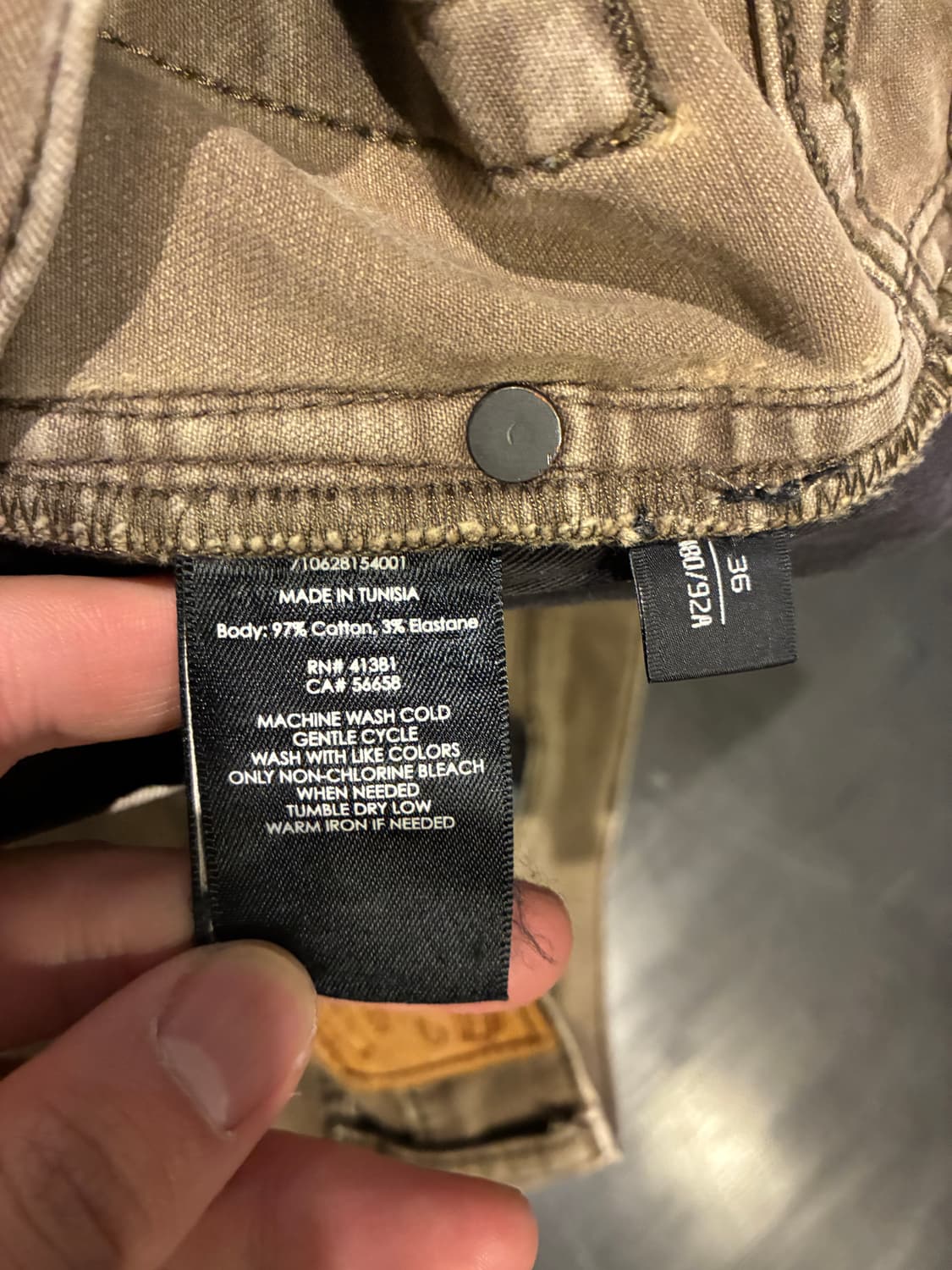 36) 폴로 코튼 바이커 팬츠 브라운 상품이미지7