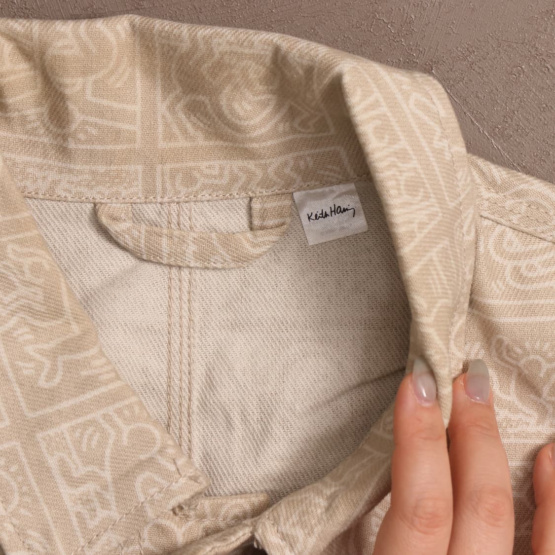 빈티지 h&m 키스해링 그래픽 프린팅 데님자켓 A1682 상품이미지3