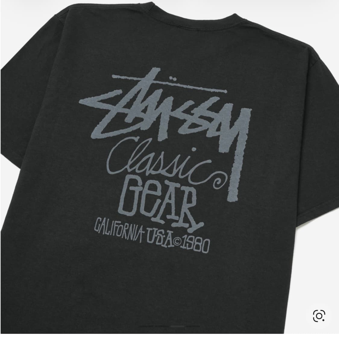 스투시 피그먼트 다이드 클래식 기어 티셔츠 블랙 상품이미지2